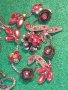 ВИНТИДЖ КОЛИЕ с КРАСИВИ ВИСУЛКИ и КАМЪНИ МЕДНО ФЛОРАЛНО 2999, снимка 10