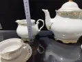 Стар български порцелан чаши за кафе чайник захарница латиера , снимка 12