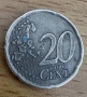 Рядка монета 20 евро цента, снимка 2
