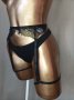 Черен  ластичен,дантелен колан / харнес /с чокър за бедрата / жартиери/, снимка 5