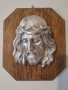 Исус Христос композиция метал и дърво, снимка 1 - Пана - 44616081