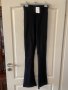Практичен удобен черен класически еластичен удобен нов панталон висока талия цепки , снимка 4