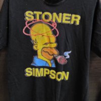Забавна тениска STONER Хоумър Симпсън - The Simpsons, снимка 1 - Тениски - 41104758