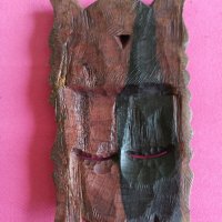 африканска дървена маска , снимка 2 - Статуетки - 41408435