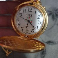 BTS джобен винтидж часовник , снимка 1 - Антикварни и старинни предмети - 40716610