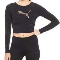 PUMA Luxe Crop - Дамска тренировъчна блуза/ топ, размер L, снимка 1 - Блузи с дълъг ръкав и пуловери - 42342363