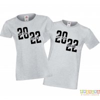 Тениски за влюбени King Queen 2022, снимка 4 - Тениски - 35719564