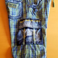 Къси панталони PULEDRO за момче (или по-дребен мъж) от лека материя с елементи от състарен деним, снимка 8 - Детски къси панталони - 44473104