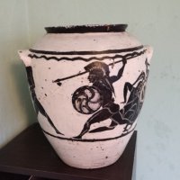 Ръчно рисувана делва ваза за декорация , снимка 4 - Вази - 40174946