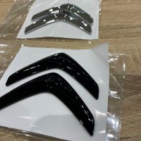 Eмблема лого Citroen Ситроен за преден или заден капак черна,хром, снимка 1 - Аксесоари и консумативи - 39882533