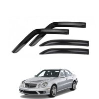 Ветробрани Черни Външни за Мерцедес Mercedes W211 Е класа Предни и Задни Комплект 4 броя, снимка 1 - Аксесоари и консумативи - 40573955