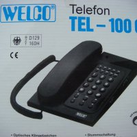 Стационарен телефон WELCO TEL-100C, снимка 1 - Стационарни телефони и факсове - 39655519