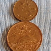 Две монети 20 сентавос 1965г. Мексико / 5 цента 1960г. Недерландия за КОЛЕКЦИЯ ДЕКОРАЦИЯ 18687, снимка 1 - Нумизматика и бонистика - 44507307