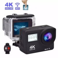 Водоустойчива спортна екшън камера 4K Ultra HD, снимка 2 - Камери - 42195230