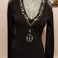 Черна дълга официална рокля Sarah Connor р-р S/М , снимка 4 - Рокли - 37026127