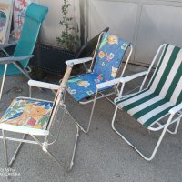сгъваем алуминиев стол за плаж, шезлонг, туристически стол, снимка 1 - Градински мебели, декорация  - 41620547