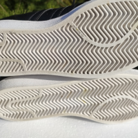 Adidas Superstar черни маратонки естествена кожа метален връх н.41 и 1/3, снимка 6 - Маратонки - 44688200