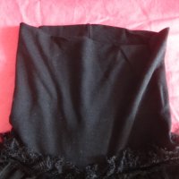 Черна блуза с поло яка и харбали Kikiriki топ, снимка 5 - Тениски - 41834905