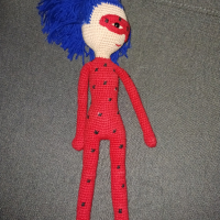 Плетена кукла калинката , снимка 3 - Кукли - 44559846