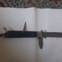 Рядък съветски Руски  сгъваем ловен нож Москва ножче ножка , снимка 7 - Ножове - 44745079