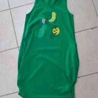 Памучни роклички в зелено и циклама , снимка 4 - Рокли - 41418505