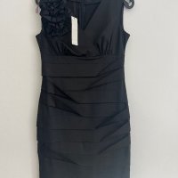 Нова къса черна рокля размер М, снимка 1 - Рокли - 42519011