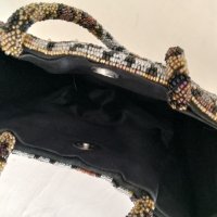 стара дамска чанта от стъклени мъниста леопард, снимка 3 - Антикварни и старинни предмети - 41710335