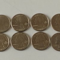 8 бр.US 25 цента от различни Щати с герб., снимка 5 - Нумизматика и бонистика - 40403537