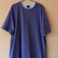 Широка лилава тениска XL размер с бяла подплата 💜, снимка 1 - Тениски - 44326944