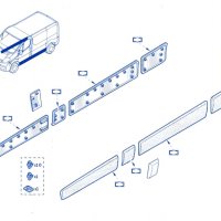 Лайстна заден калник Opel Vivaro, Nissan, Renault Trafic II 2001-2013 - ЛЯВА, снимка 4 - Аксесоари и консумативи - 39646214