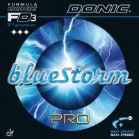 гума за тенис на маса Donic BlueStorm Pro нова черна ,червена мах дебелина скорост 11+ контрол 5+ въ