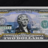 Банкнота $2 /2009-2003А/ colorized NIAGARA FALLS или GRAND CANYON NATIONAL PARK, снимка 4 - Нумизматика и бонистика - 39132244