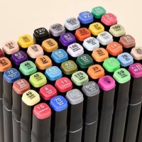Комплект маркери за рисуване, оцветяване, Двустранни, 36бр, снимка 4 - Образователни игри - 41866299
