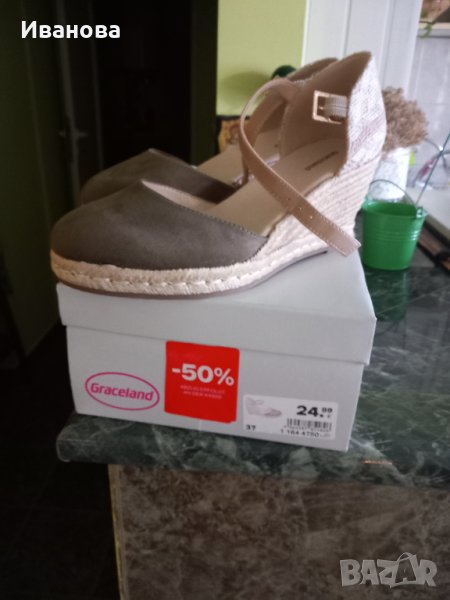 Летни обувки на платформа, снимка 1