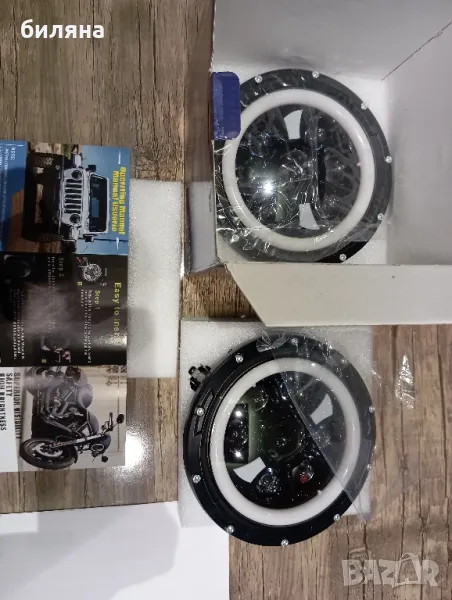 Фарове,кръгли,лед, снимка 1