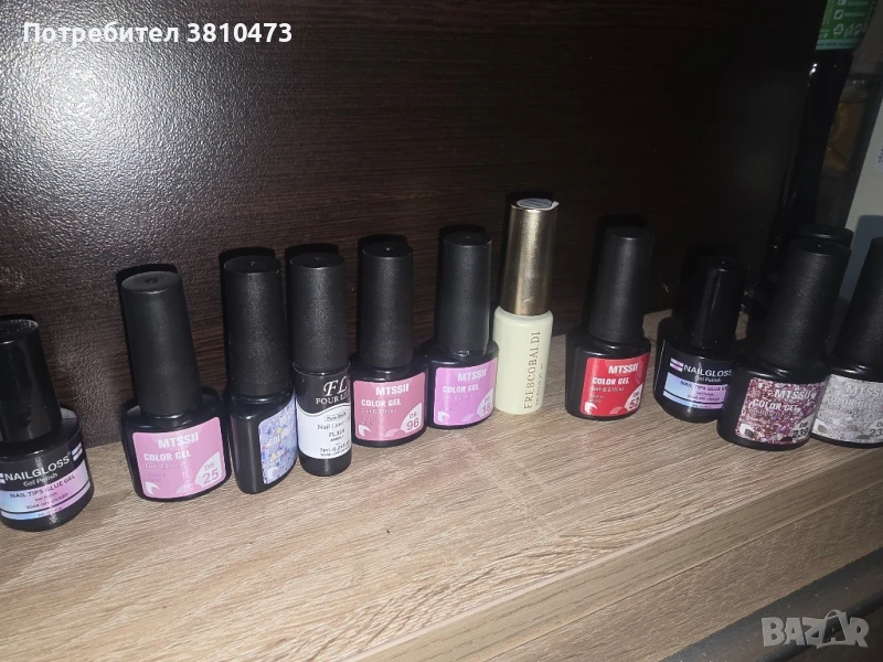 продавам нов комплект гел лакове , снимка 1