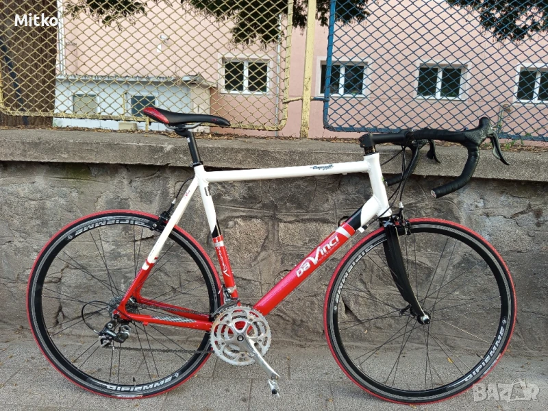 28 цола алуминиев велосипед с 24 скорости палцови команди усилени капли карбонова вилка като нов , снимка 1