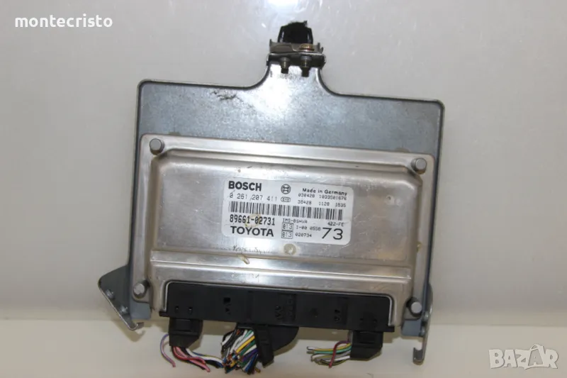 Моторен компютър Toyota Corolla E12 (2002-2007г) 0261207411 / 8966102731 / 0 261 207 411 89661-02731, снимка 1