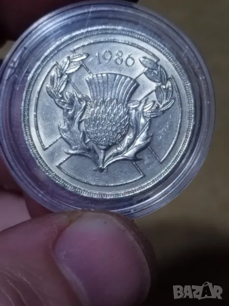 2 Паунда 1986г. Юбилейни, снимка 1