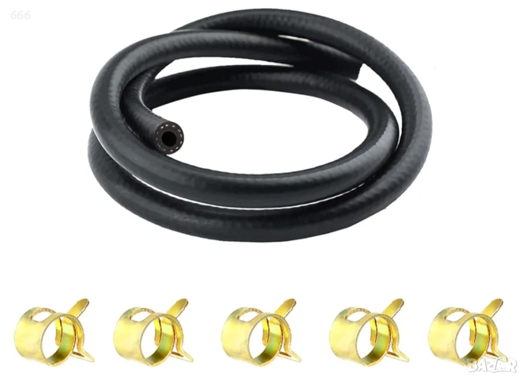 Маркуч за гориво + скоби, снимка 1