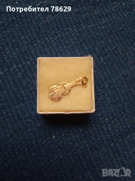 златна цигулка - 14 карата злато, 0.8 гр - на 70 години, снимка 1