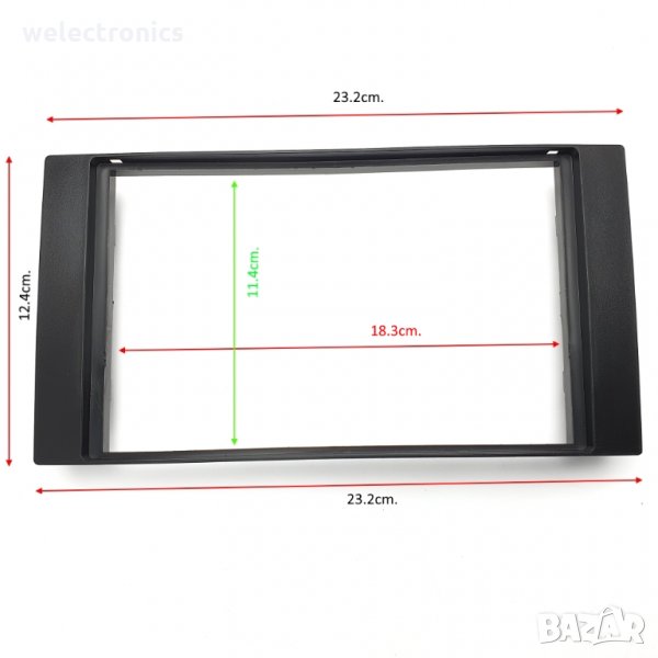 Рамка за автомобилно радио мултимедия FORD C-MAX FOCUS Fiesta Galaxy S-Max Transit 2004-, снимка 1