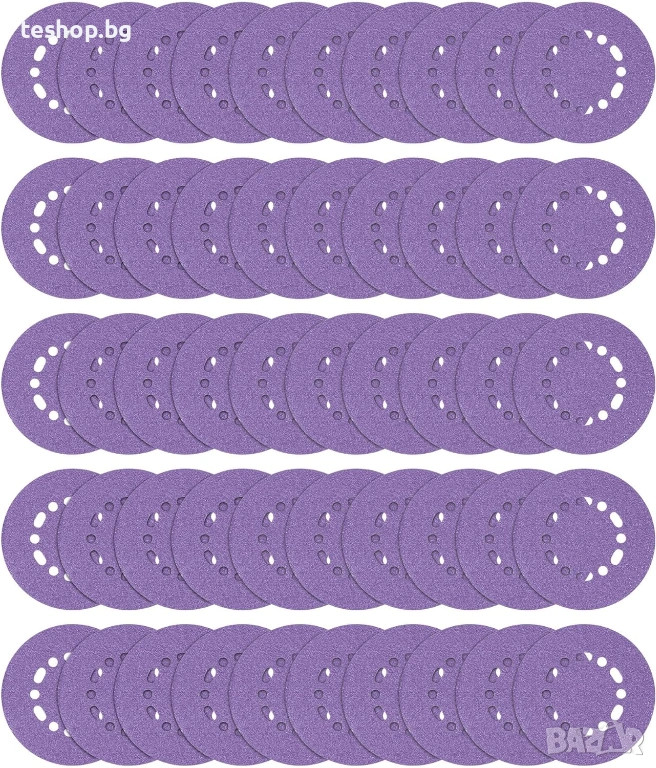 Шлайфателен диск с абразив Trend Zirconium 150 мм, случаен ход, 80 зърна, AB/150/80Z/B, пакет от 50, снимка 1