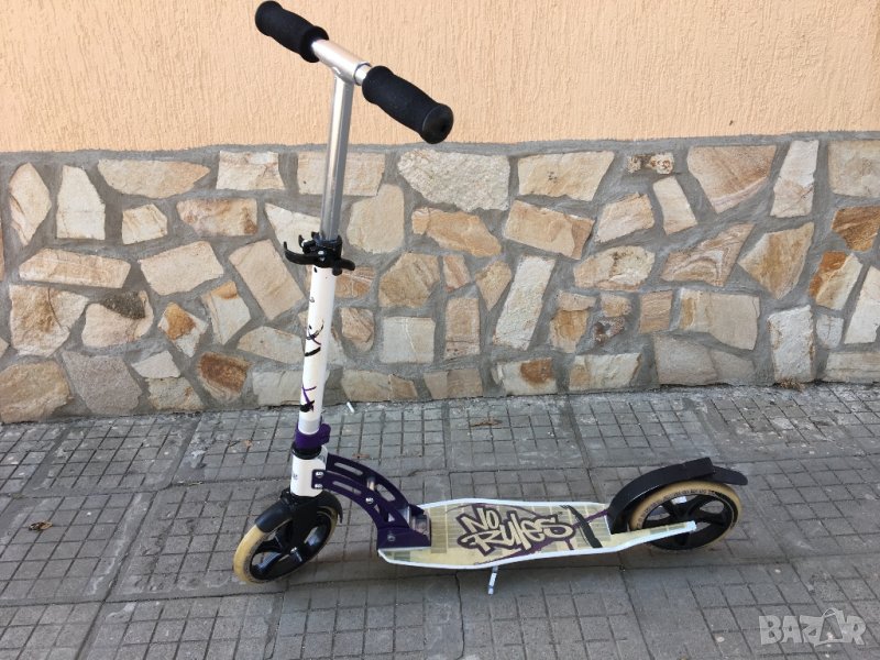 Детска алуминиева тротинетка No Rules до 100кг, снимка 1