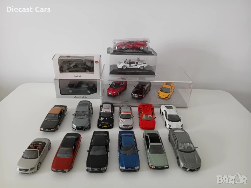 Audi Quattro, A4, V8 1:43 Schabak, Looksmart, Minichamps, Lambo, снимка 1