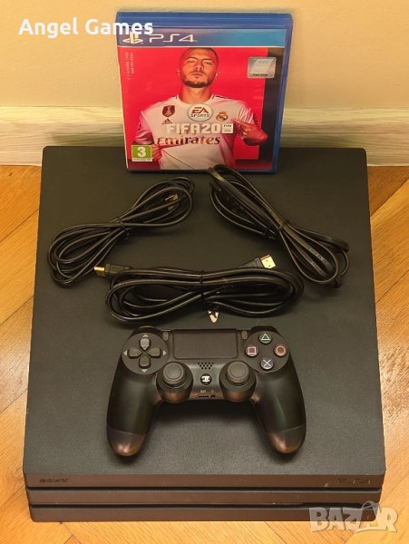 PS4 PRO 1TB Playstation 4 ПРО Плейстейшън конзола с диск FIFA джойстик, снимка 1