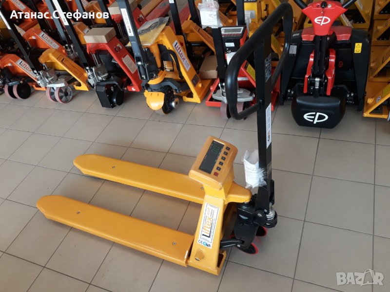 Палетна количка с кантар на най-добри цени, снимка 1