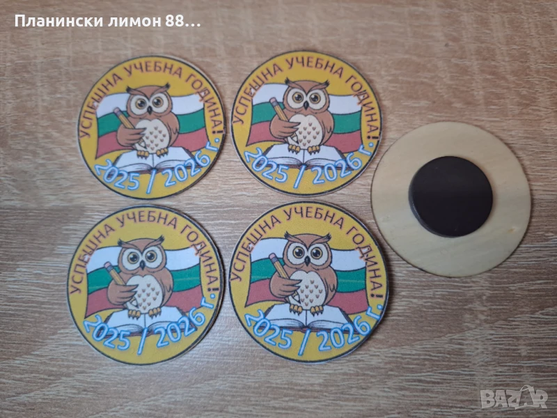 магнит с надпис "Успешна учебна година", снимка 1