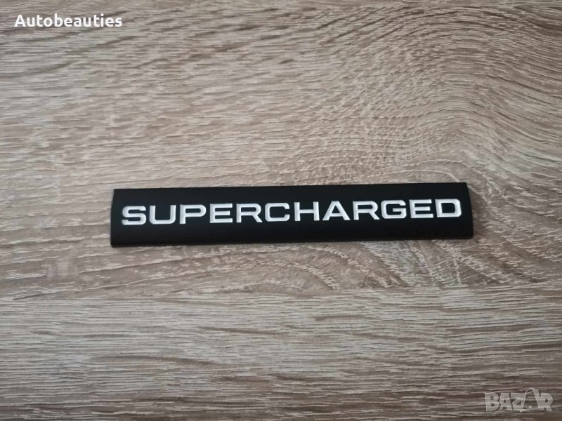 черен Рейндж Роувър Range Rover Supercharged надпис емблема, снимка 1