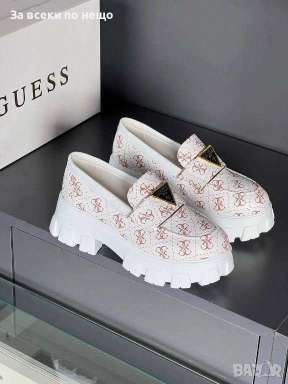 Guess Дамски Бели Ежедневни Обувки Гес Код E1169, снимка 1